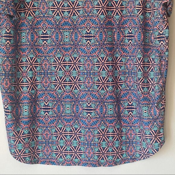 LuLaRoe High Low Blue and Orange Tee Size X-Small - Picture 9 of 9